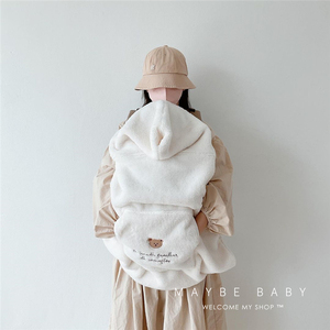 韩国ins婴儿推车防风盖毯秋冬加厚通用宝宝斗篷包被外出保暖抱毯
