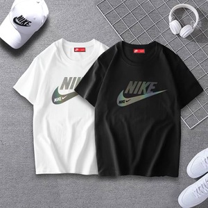 Nike耐克新款夏季短袖男款T恤宽松大码运动体恤纯棉圆领半袖潮流