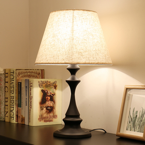 美式创意台灯北欧式复古卧室床头柜灯简约个性可调光客厅台灯暖光