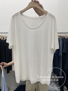 （一件包韩国直邮）东大门女装代购新款IDEE-A净色宽松大版T恤衫