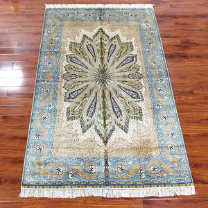 丝优客地毯 183x274cm 手工编织真丝地毯高端别墅卧室波斯地毯