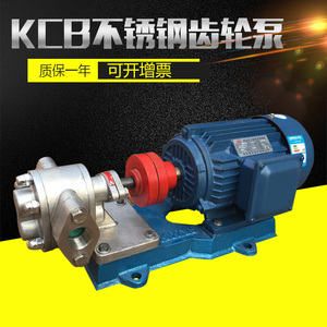 KCB304不锈钢齿轮泵食品卫生泵耐腐蚀化工泵高压自吸泵电动抽油泵