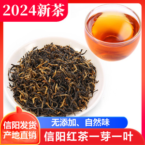 信阳红茶2024新茶雨前茶特级一芽一叶散装茶叶红茶浓香型春茶500g