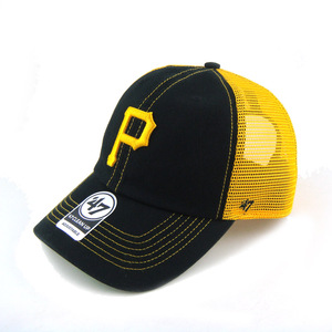 美式学院风鸭舌帽职业联盟匹兹堡海盗队棒球帽棉布软顶弯檐运动帽