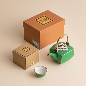 日本进口藏珍窑一壶两杯功夫茶杯轻奢家用陶瓷泡茶壶送礼茶具套装