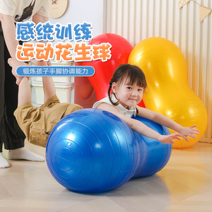 花生球儿童感统训练器材家用大龙球平衡健身按摩瑜伽球早教幼儿园