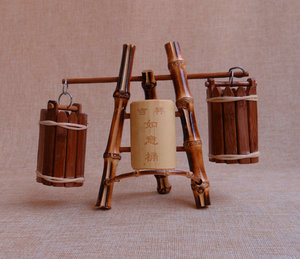 竹制品 家居摆件竹质工艺品 摆件创意竹制品工艺品怀旧摆件模型
