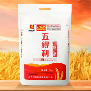 【五得利面粉】六星超精小麦粉做饺子面条家用高筋通用粉10斤20斤