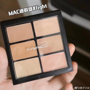 多色遮瑕 MAC魅可6色遮瑕盘Light 六色多功能定制修容膏 黑眼圈痘