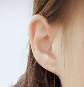 925纯银耳棒耳针耳棍日常护理日常简约男女防闭合耳堵耳洞耳骨