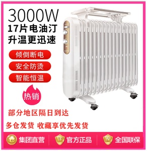 格力电油汀取暖器3000W电暖器干衣加湿17片电暖气器 NDY19-S6130
