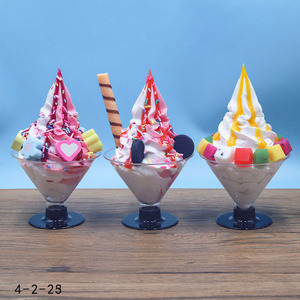 仿真冰淇淋模型圣代模型假慕斯杯仿真花式冰淇淋模型