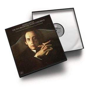 原装进口 珍藏 古尔德专辑 贝多芬 钢琴协奏曲全集 5LP黑胶唱片