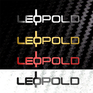 利奥博德logo标志 LEOPOLD 利奥波德 机械键盘DIY个性 金属贴纸