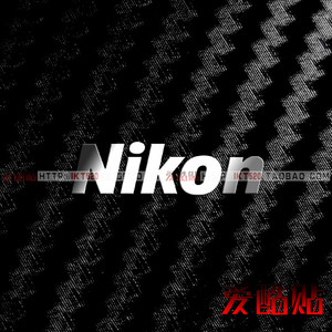 NIKON标志 尼克尔 尼康logo金属贴手机相机 单反 微单DIY贴纸