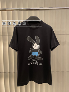 Givenchy/纪梵希夏季新款迪士尼兔子字母logo印花休闲短袖男T恤女