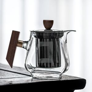 加厚玻璃泡茶壶耐高温茶具单壶泡茶专用家用冲茶器沏茶壶2024新款