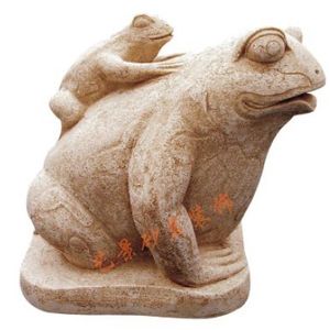 砂岩雕塑圆雕艺术落地摆件沙岩雕刻园林景观喷水青蛙动物喷泉装饰