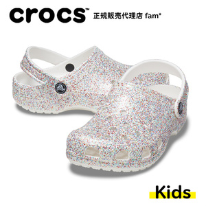 日本直邮CROCS卡洛驰 儿童女孩彩色波点星空洞洞鞋小童沙滩凉鞋