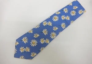 FENDI/芬迪 中古vintage领带小清新小雏菊领带 个性二手