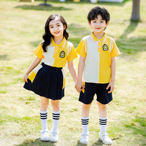 幼儿园园服春秋夏装拍照一年级运动会班服小学生春秋夏季校服套装