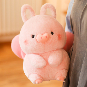 网红飞天兔猪猪毛绒公仔女生小兔子玩偶儿童抱枕生日礼物抱睡娃娃