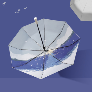 太阳伞防晒防紫外线伞女晴雨两用高颜值古风遮阳自动伞折叠全自动