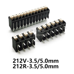 DG212R/212V-THR-3.5/5.0mm免螺丝双排弹簧式PCB接线端子KF2035AR