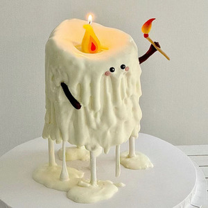 网红火焰蜡烛生日快乐字母发光灯牛奶盒蛋糕装饰摆件蛋糕支架装扮