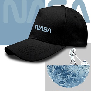 nasa美国航天局火星救援宇航员休闲男女学生帽子鸭舌帽棒球遮阳帽
