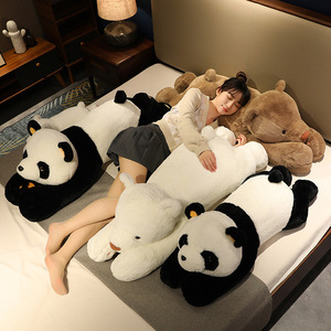 2024可爱趴趴熊抱枕泰迪熊猫公仔大白熊玩偶毛绒玩具女生睡觉娃娃