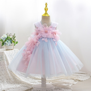 两21周岁女童生日礼服裙子平时可穿参加婚礼婴儿女宝宝公主连衣裙