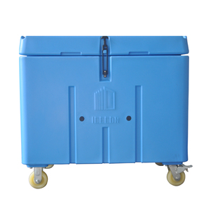 干冰储存箱专用超大容量320L滚塑保温冷藏耐负80度低温带轮子清洗
