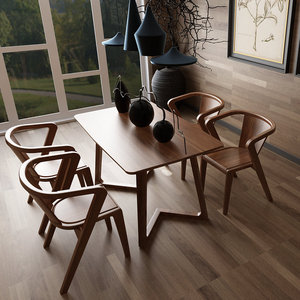 实木餐桌北欧纯实木白腊木餐桌现代简约餐桌椅组合长桌饭桌家具