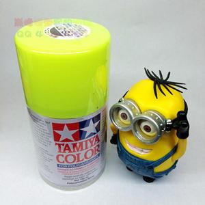 田宫 TAMIYA 自动喷漆 喷罐 透明软壳漆 PS-27 荧光黄色