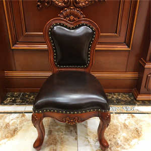 国森住宅家具小椅子301 欧式小椅子实木茶几带靠背矮凳 换鞋凳子