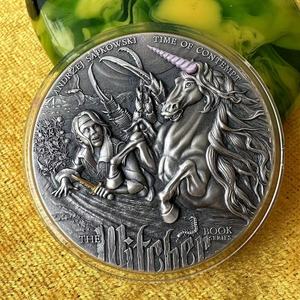 现货 纽埃2022年5元 猎魔人巫师(4)时间的蔑视 2盎司 银币