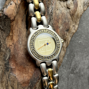日本中古正品SEIKO精工presage领航者复古碳银古埃及字石英女手表