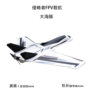 海豚 侵略者 前掠翼 三角翼 1200mm 固定翼遥控模型飞机 FPV远航