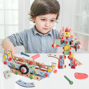 木玩世家智慧创想拼装儿童玩具小学生动手组装螺母早教益智男孩儿
