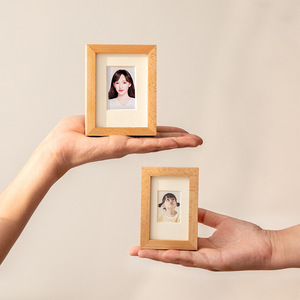 新款三寸四寸六寸6正方形榉木小巧文艺迷你结婚照洗照片做成相框