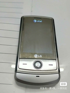 LG CU720超薄滑盖手机，at&t联名机，不锈钢金属外壳