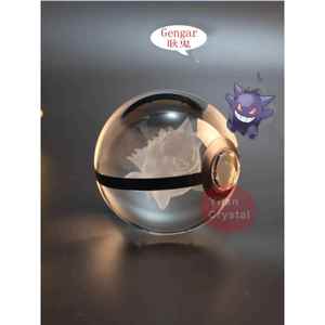创意精灵球k9水晶球口袋球妖怪卡通游戏收集精灵球多款底座小夜灯
