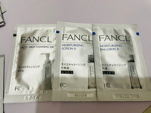 Fancl小样集 爽肤水 乳液2号 卸妆油