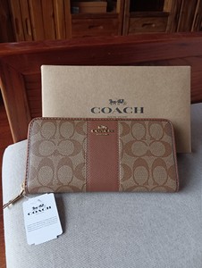 全新COACH/蔻驰女包长款钱包女士新款零钱包手拿包钱夹卡包