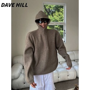 DAVE HILL秋冬季新款男女高级感休闲百搭慵懒风针织衫i