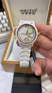 陶瓷手表，品牌手表恒瑞帝欧白陶瓷手表石英表，5年前前男友送的