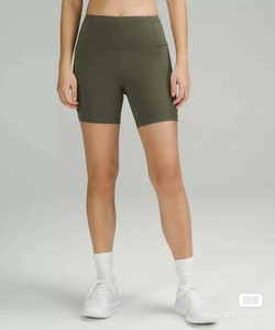 lululemon fast and free 6寸army