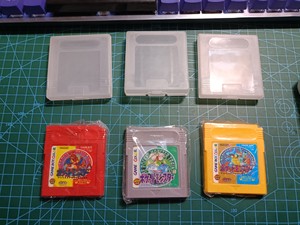 口袋妖怪红绿蓝3张全新未用老卡带打包出 GBC GB GBA