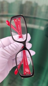 【清】正品汉玛仕humars红色板材光学镜架近视眼镜